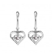 Gems One Silver (SLV 995) Rhythm Of Love Fashion Earrings - ROL2132-SSD