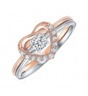 Gems One 10Kt White Rose Gold Diamond (1/4Ctw) Ring - RG10231-1WRC