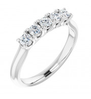 14K White 1/2 CTW Diamond Anniversary Band - 12280860001P