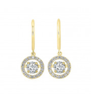 Gems One 14KT Yellow Gold & Diamond Rhythm Of Love Fashion Earrings  - 2 ctw - ROL2040-4YC