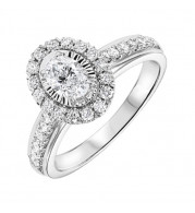 Gems One 14Kt White Gold Diamond(1Ctw) Ring - RG58656-4WB