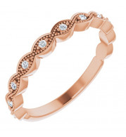 14K Rose .07 CTW Diamond Anniversary Band - 124216602P