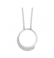 Gems One Silver Cubic Zirconia  Pendant - PD10366-SSW