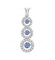 Gems One 14KT White Gold & Diamond Rhythm Of Love Neckwear Pendant   - 3/4 ctw - ROL1095-4WCT