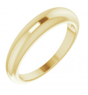 14K Yellow 4 mm Petite Dome Ring - 52257101P