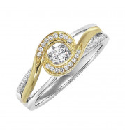 Gems One 14KT White Gold & Diamond Rhythm Of Love Fashion Ring  - 1/5 ctw - ROL1236-4WC