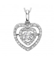 Gems One 14KT White Gold & Diamonds Stunning Neckwear Pendant - 3/8 ctw - ROL1257-4WC