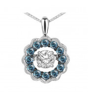 Gems One 14KT White Gold & Diamond Rhythm Of Love Neckwear Pendant  - 1/2 ctw - ROL1052-4WCBL