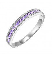 Gems One 14Kt White Gold Syn Alexandrite (1/3 Ctw) Ring - FR1275-4W