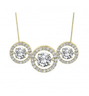 Gems One 14KT Yellow Gold & Diamond Rhythm Of Love Neckwear Pendant  - 1/2 ctw - ROL1090-4YC