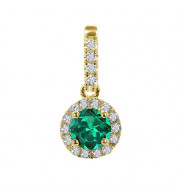 Stanton Color 14k Gold Emerald Pendant