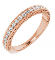 14K Rose 1/3 CTW Diamond Anniversary Band - 123998602P