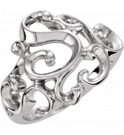 14K White Metal Fashion Ring - 540022470P