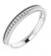 14K White 3/8 CTW Diamond Anniversary Band - 12297960004P