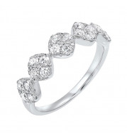 Gems One 14Kt White Gold Diamond (3/4Ctw) Ring - RG10645-4WB