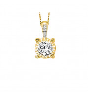 Gems One 14Kt Yellow Gold Diamond (1/10 Ctw) Pendant - FP1425/10-4YC