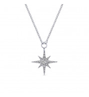 Gabriel & Co. 14k White Gold Kaslique Diamond Necklace - NK4847W45JJ
