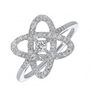 Gems One 14Kt White Gold Diamond (1/4Ctw) Ring - RG10834-4WF