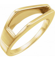 14K Yellow Negative Space Ring - 498123611P