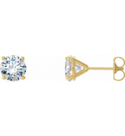 14K Yellow 1/2 CTW Diamond 4-Prong Cocktail-Style Earrings - 297626045P