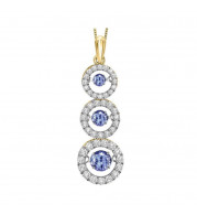 Gems One 14KT Yellow Gold & Diamond Rhythm Of Love Neckwear Pendant  - 3/4 ctw - ROL1095-4YCT