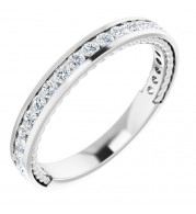 14K White 1/2 CTW Diamond Anniversary Band - 124250600P