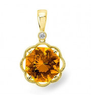 Stanton Color 14k Gold Citrine Pendant