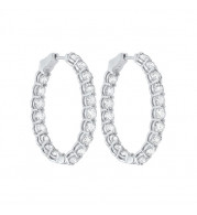 Gems One 14Kt White Gold Diamond (11Ctw) Earring - FE1241-4WC