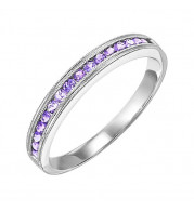 Gems One 10Kt White Gold Syn Alexandrite (1/4 Ctw) Ring - FR1267-1W