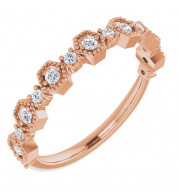 14K Rose 1/4 CTW Diamond Anniversary Band - 124109602P