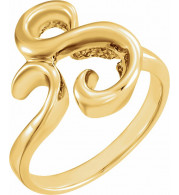 14K Yellow Freeform Ring - 5808122618P