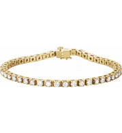 14K Yellow 4 3/4 CTW Diamond Line 7 Bracelet - 60872209513P