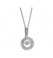 Gems One 14Kt White Gold Diamond (1/4Ctw) Pendant - PD32570-4WD