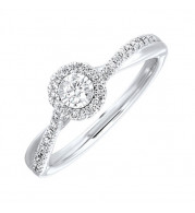 Gems One 14Kt White Gold Diamond(1/4Ctw) Ring - RG76918-4WC