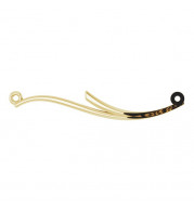 14K Yellow Curvilinear Bar 17.5 Necklace - 86299102P