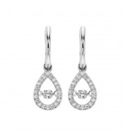 Gems One 14KT White Gold & Diamond Rhythm Of Love Fashion Earrings  - 1/5 ctw - ROL1024-4WC