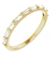 14K Yellow 3/8 CTW Diamond Straight Baguette Anniversary Band - 123178601P
