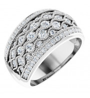 14K White 1 CTW Diamond Ring - 69495100P