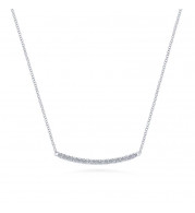 Gabriel & Co. 14k White Gold Lusso Diamond Necklace - NK4273W45JJ