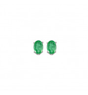 Gems One 14Kt White Gold Emerald (1/2 Ctw) Earring - EEO53-4W