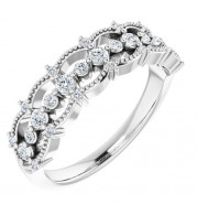 Platinum 1/3 CTW Diamond Stackable Ring - 124012603P