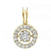 Gems One 10KT Yellow Gold & Diamond Rhythm Of Love Neckwear Pendant  - 1/2 ctw - ROL1027-1YC