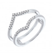 Gems One 14Kt White Gold Diamond (1/6Ctw) Ring - RG71817-4WD