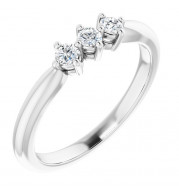 14K White 1/5 CTW Diamond Anniversary Band - 1240316000P