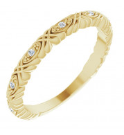 14K Yellow .05 CTW Diamond Anniversary Band - 123190601P