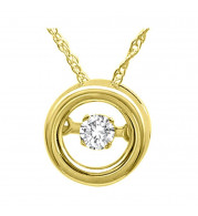 Gems One 14KT Yellow Gold & Diamond Rhythm Of Love Neckwear Pendant  - 1/10 ctw - ROL1129-4YC