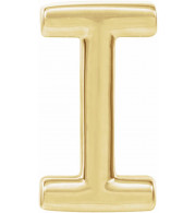 14K Yellow Single Initial I Earring - 86800150P