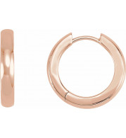 14K Rose 17.5 mm Hinged Hoop Earrings - 200076002P