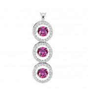 Gems One 14KT White Gold & Diamond Rhythm Of Love Neckwear Pendant  - 2 ctw - ROL1133-4WCPD