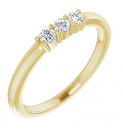 14K Yellow 1/5 CTW Diamond Anniversary Band - 1239756009P